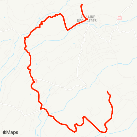 CarSud 17e KM - 23e KM map