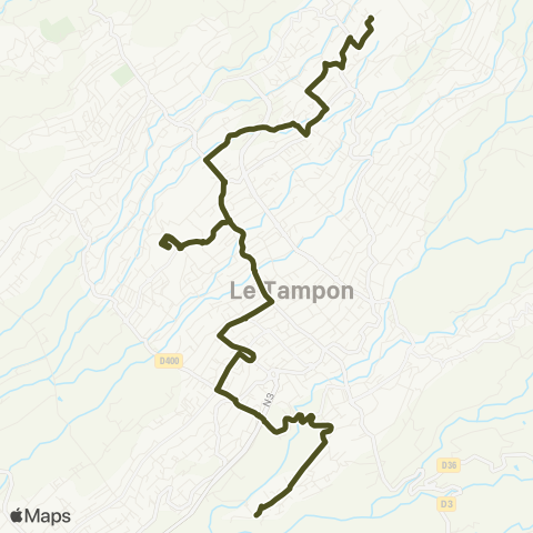 CarSud Quatorzième - Gare du Tampon - la Pointe map