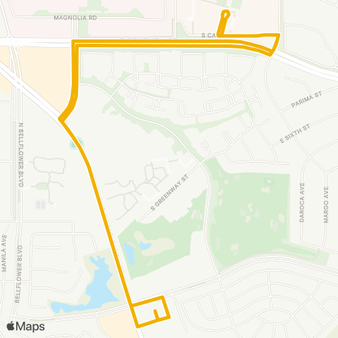 CSU Long Beach Overflow map