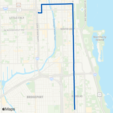 CTA Bronzeville / Union Station map