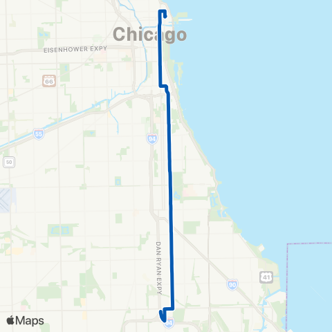 CTA King Drive map