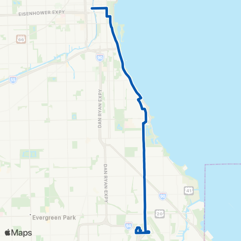 CTA Stony Island map