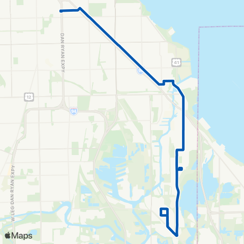CTA South Chicago map