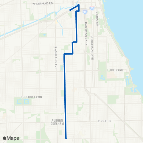 CTA Wallace / Racine map