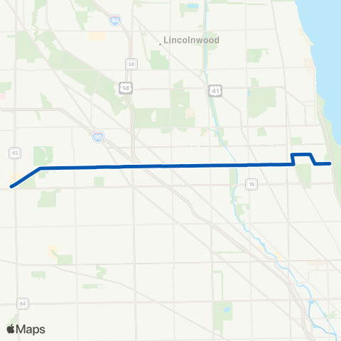 CTA Montrose map