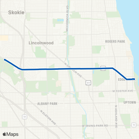 CTA Peterson map