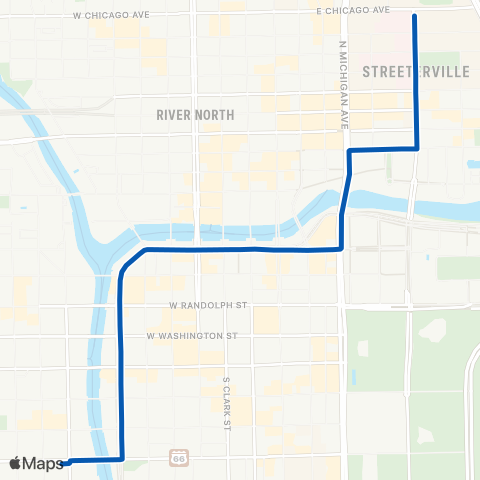 CTA Union / Streeterville Express map