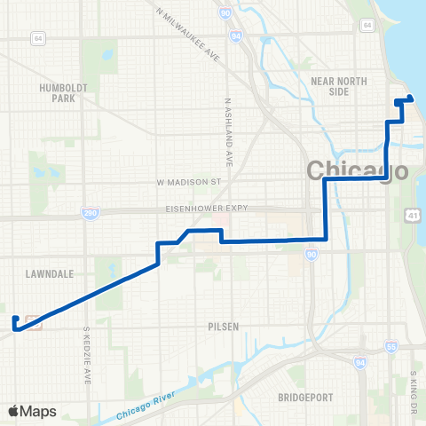 CTA Streeterville / Taylor map