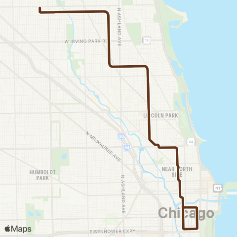 CTA Brown Line map