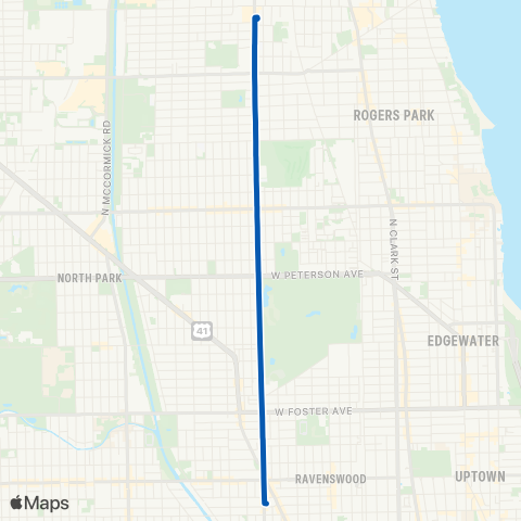 CTA North Western map