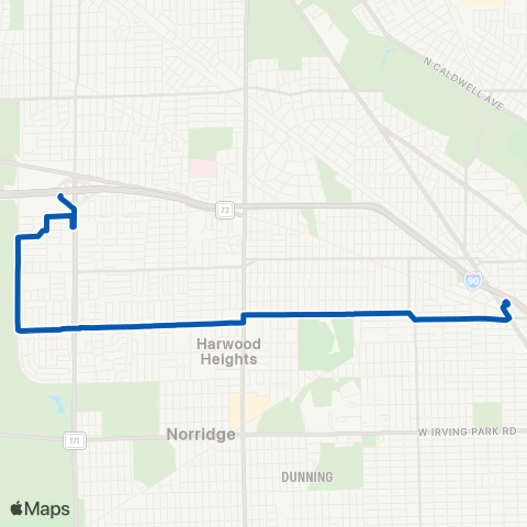 CTA West Lawrence map
