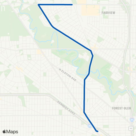CTA North Central map