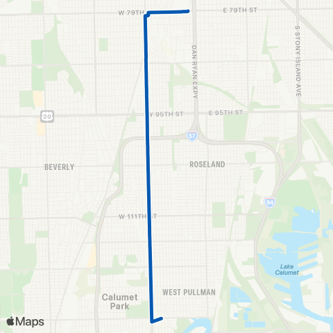 CTA South Halsted map