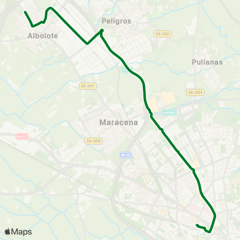 Junta de Andalucia Granada - P.Juncaril - Albolote (Ctra.Jaén) map