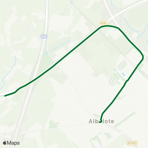 Junta de Andalucia Albolote - Hotel map