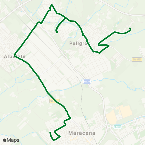 Junta de Andalucia Peligros - Maracena map