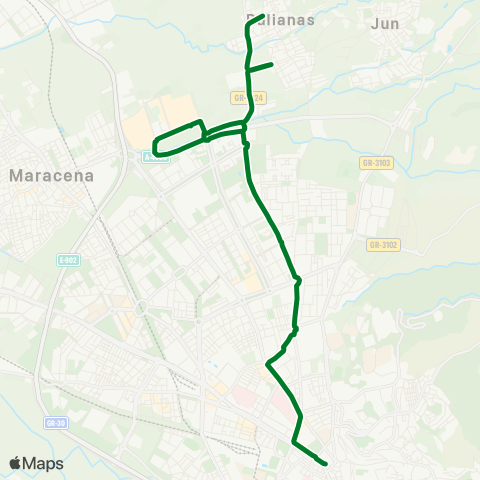 Junta de Andalucia Granada - Pulianas map