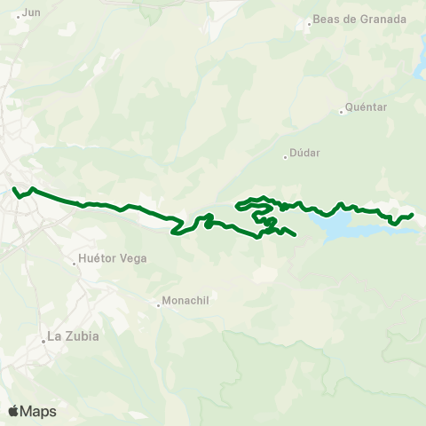 Junta de Andalucia Granada - Pinos Genil - Güejar Sierra Provisional map