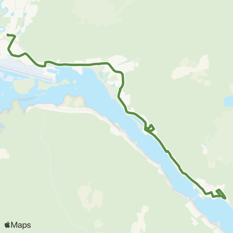 Capital Transit Mendenhall Loop Counterclockwise map