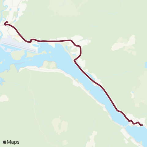 Capital Transit Downtown / Valley Express map