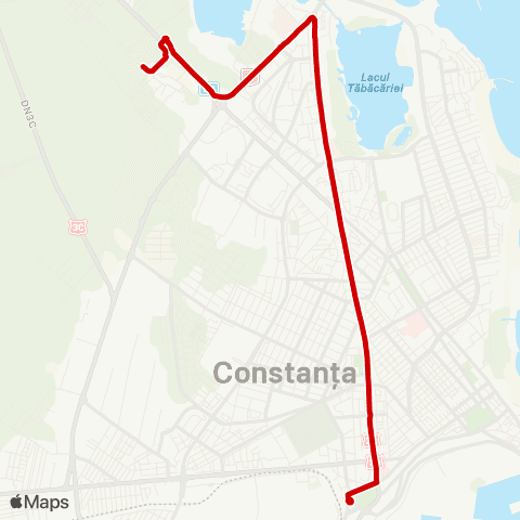 CT Bus Cap Linie Gara - Cap Linie Sat Vacanta map