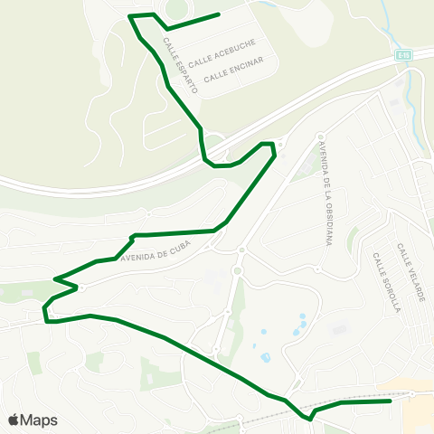 CTMAM Urbano De Benalmádena. Línea M-107 Santangelo-Miramar-Arroyo De La Miel map