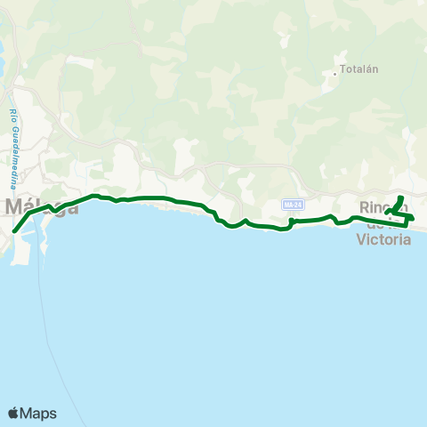 CTMAM Málaga-Rincón De La Victoria (Cotomar) (Buho) map