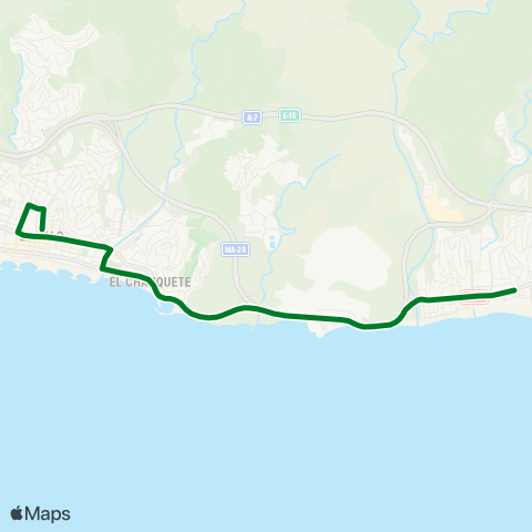CTMAM La Cala Del Moral-El Palo map