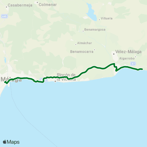 CTMAM Málaga-Torre De Mar-Cuevas De Nerja map