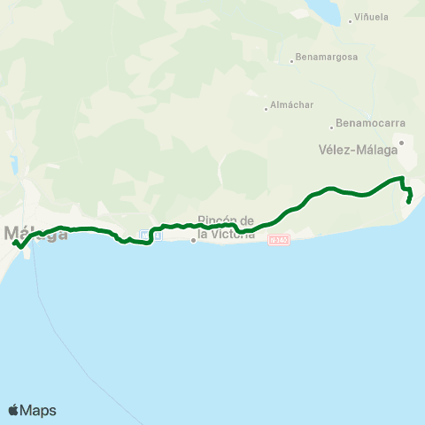 CTMAM Málaga-Torre Del Mar-Motril (Desde El 01 Mayo 2026) map