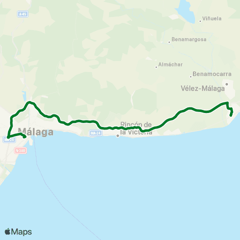 CTMAM Almería-Torre Del Mar-Málaga (Desde El 01 Mayo 2026) map