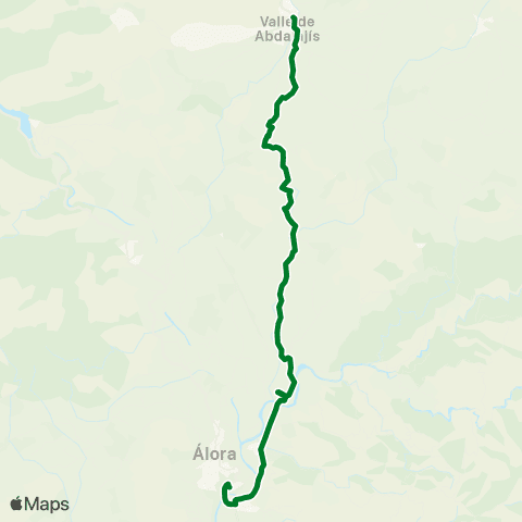CTMAM Valle De Abdalajís-Estación De Álora map