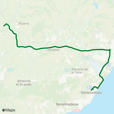 CTMAM Zalea - Cerralba-Parque Acuático De Torremolinos map