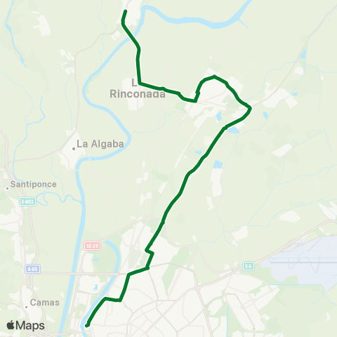 Junta de Andalucia M-115 Alcalá del Río - la Rinconada - San José de la Rinconada - Sevilla map