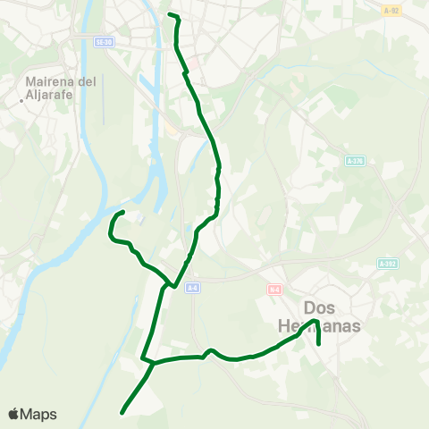 Junta de Andalucia M-132b Dos Hermanas (por Pol la Isla Crown y Copero) - Fuente del Rey - Sevilla map