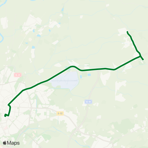 Junta de Andalucia M-124 el Corzo la Celada (Carmona) - Sevilla (Servicio a Demanda) map