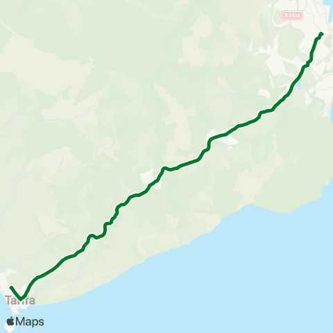 Consorcio de Transporte Metropolitano del Campo de Gibraltar Algeciras-Tarifa map