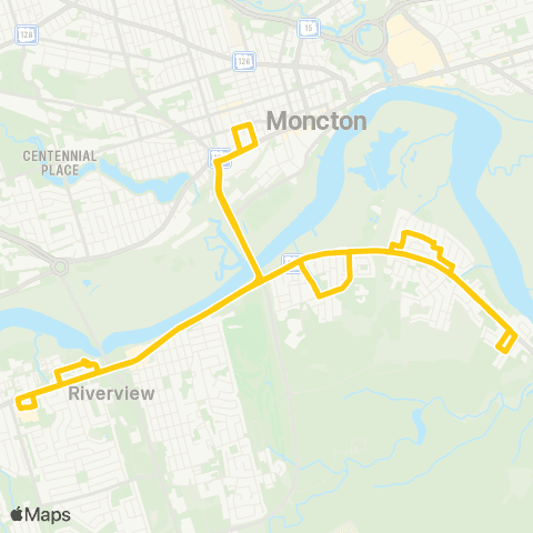 Codiac Transpo Place Riverview Place map