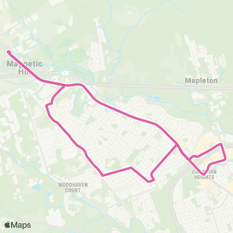Codiac Transpo Hildegard map