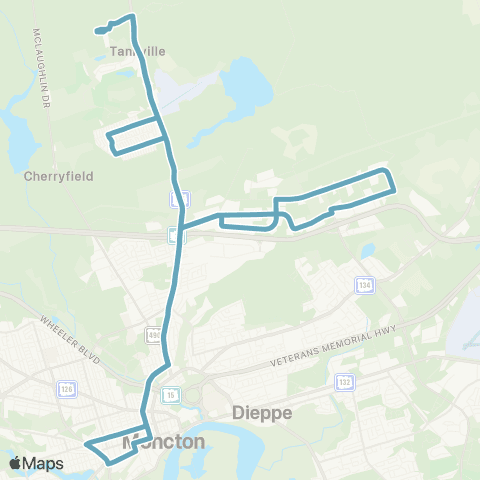 Codiac Transpo Caledonia map