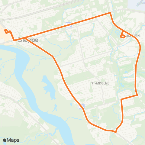 Codiac Transpo Orange map