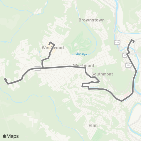 CamTran Southmont map