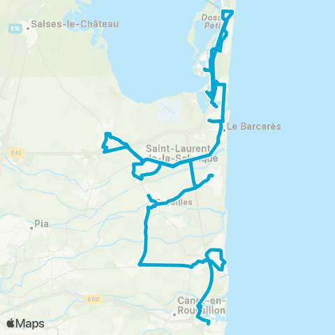 Sankéo - Scolaire Le Barcarès - Loge de mer map