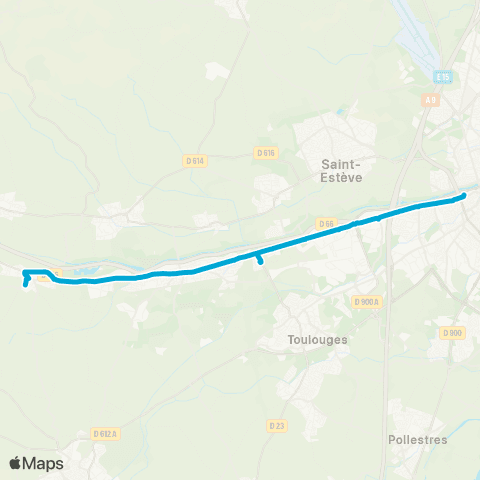 Sankéo - Scolaire St-Féliu-d'Avall - Gare routière map