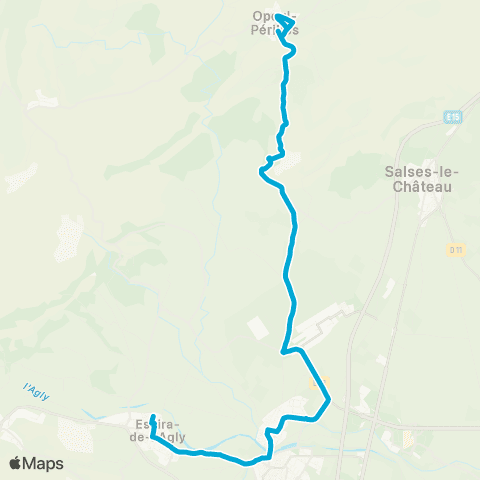 Sankéo - Scolaire Opoul - Collège N-d des Anges map