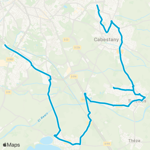 Sankéo - Scolaire Cabestany - Collège Maintenon map