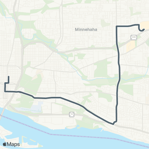 C-TRAN Evergreen / Andresen map