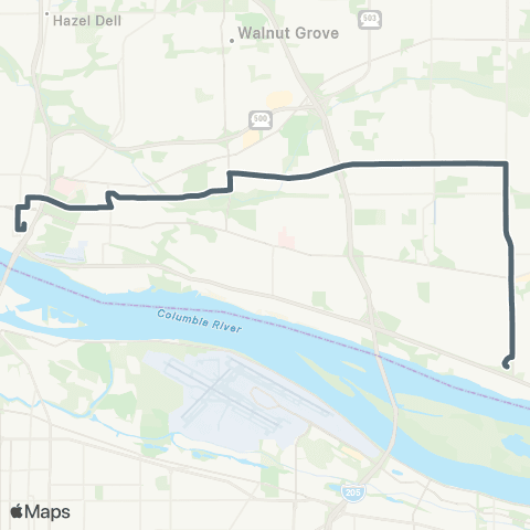 C-TRAN Burton map