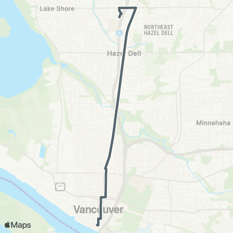 C-TRAN Highway 99 map