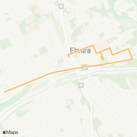 CTRAN Crosstown map